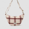Sac banane Andrea / Tartan rose