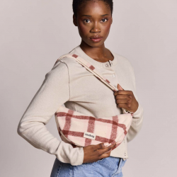 Sac banane Andrea / Tartan rose