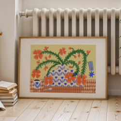Affiche Fleurs folles / Carole Hillman