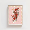 Affiche Renard et fleurs / Carole Hillman