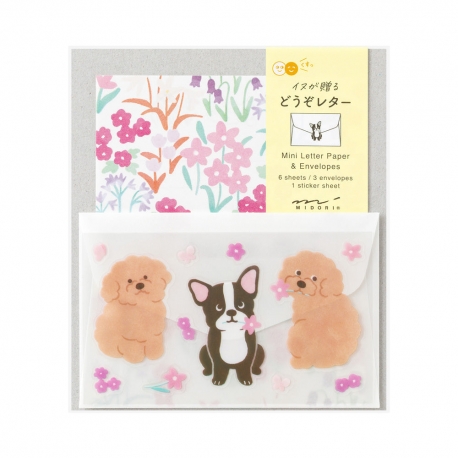 Set mini papier à lettres / Dogs