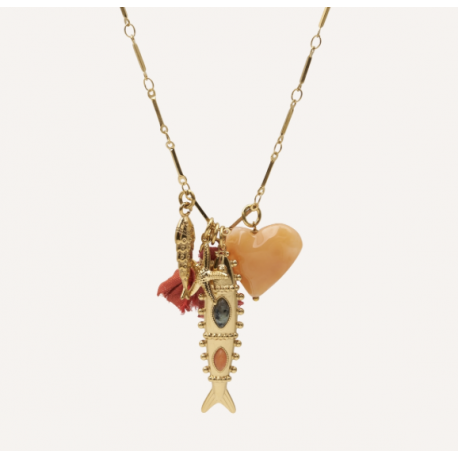 Collier Breloques Poisson