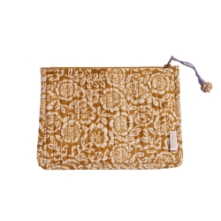 Pochette en blockprint / Kamala absinthe
