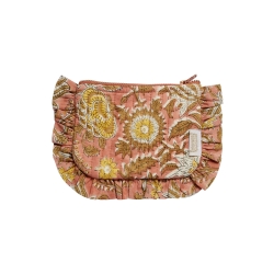 Pochette froufrou / Nehru pink