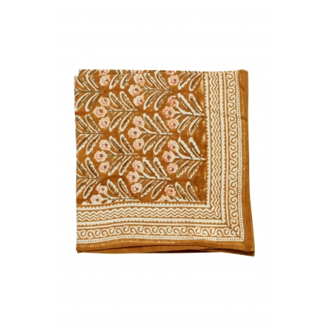 Grand foulard Mahal bronze
