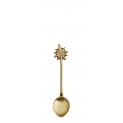 Cuillère à café dorée Palm