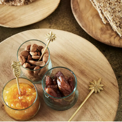Cuillère à café dorée Palm