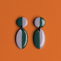 Boucles Arlequin / Green lavender